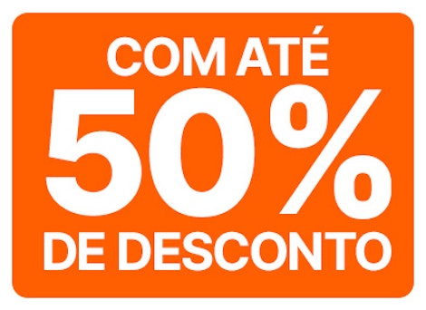 ATÉ 50% DESCONTO