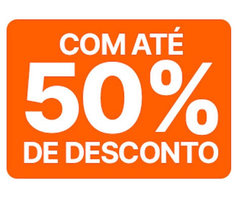 ATÉ 50% DESCONTO
