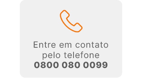 Entre em contato pelo telefone