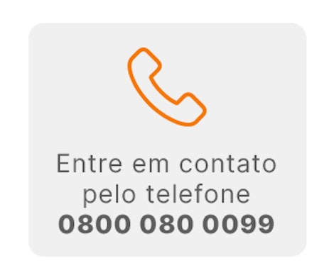 Entre em contato pelo telefone