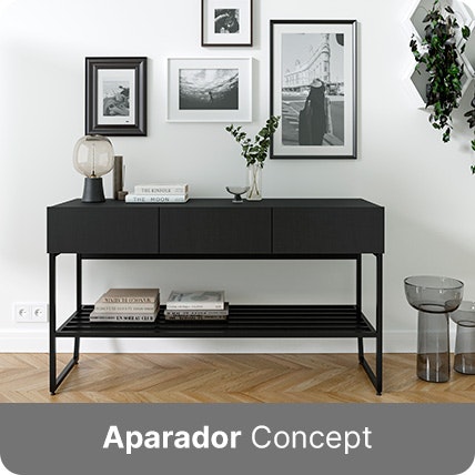 Aparador na cor preto
