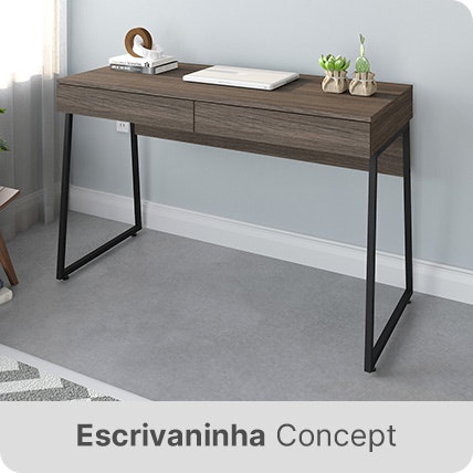Escrivaninha na cor ameixa negra