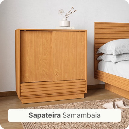 Imagem da Sapateira Samambaia na cor Carvalho.