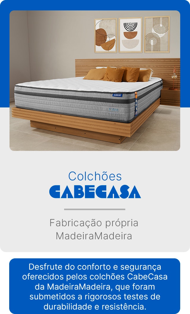 Imagem do Colchão Luna CabeCasa, produto de fabricação própria da MadeiraMadeira