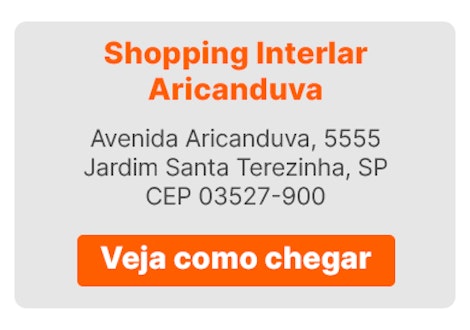 Veja como chegar no Shopping Interlar Aricanduva