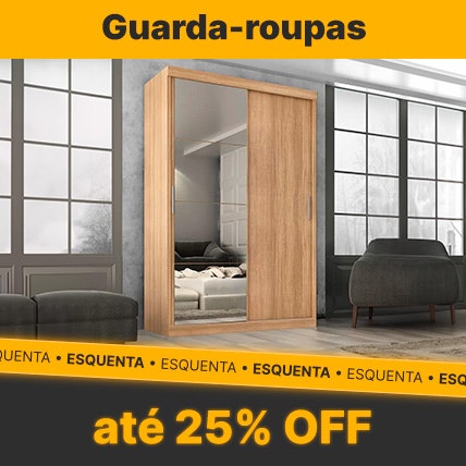 Guarda-roupas com até 25% OFF