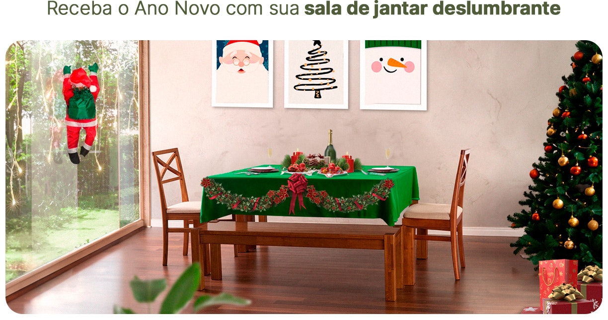 Receba o Ano Novo com sua sala de jantar deslumbrante