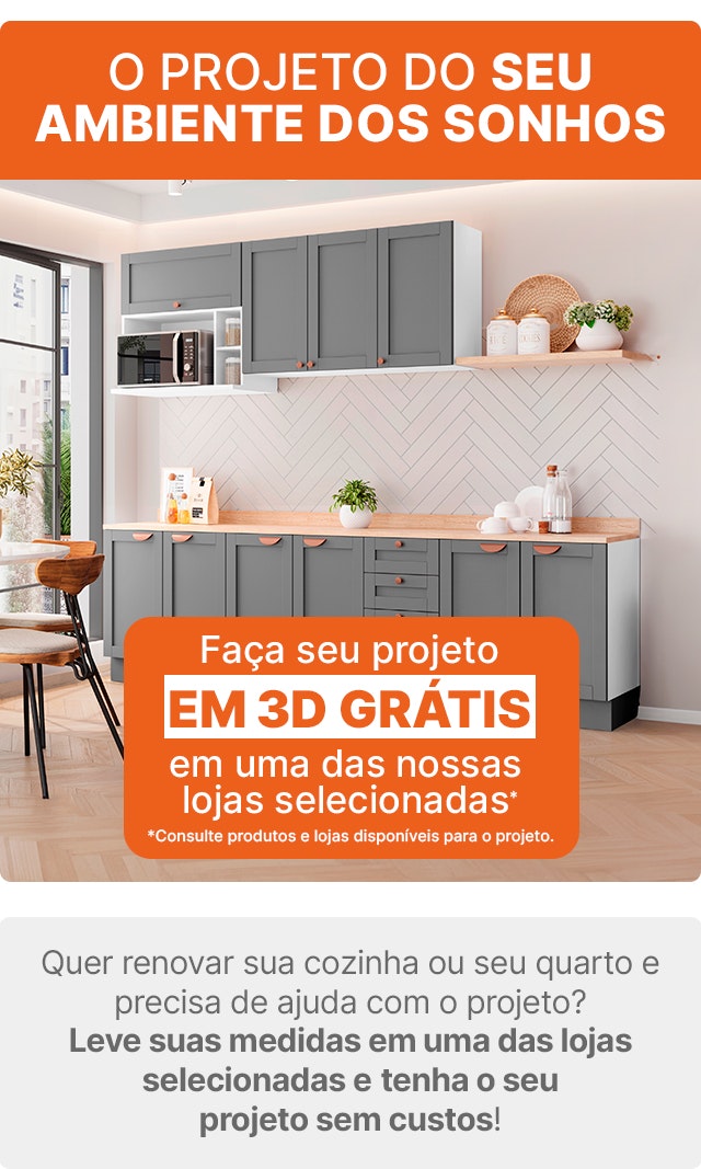 O projeto do seu ambiente dos sonhos.