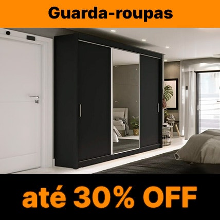 Guarda-roupas com até 30% OFF