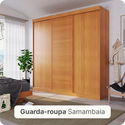 Confira todos os diferenciais do Guarda-roupas Samambaia