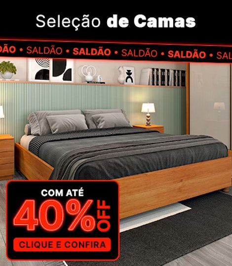 Até 40% OFF em Camas