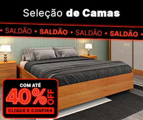 Até 40% OFF em Camas
