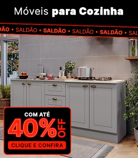 Até 40% OFF em Cozinha