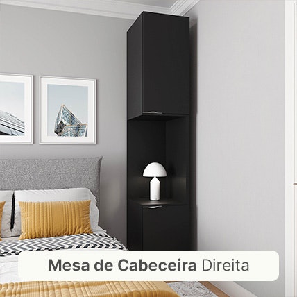 Mesa de Cabeceira Direita Guarda-roupa Hera