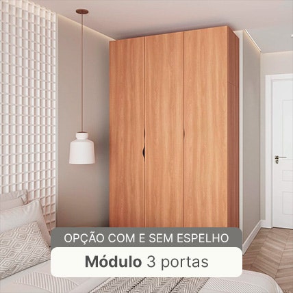 Módulo 3 portas Guarda-roupa Hera