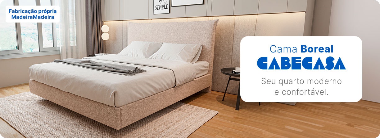 Conheça a Cama Boreal Seu quarto moderno e confortável