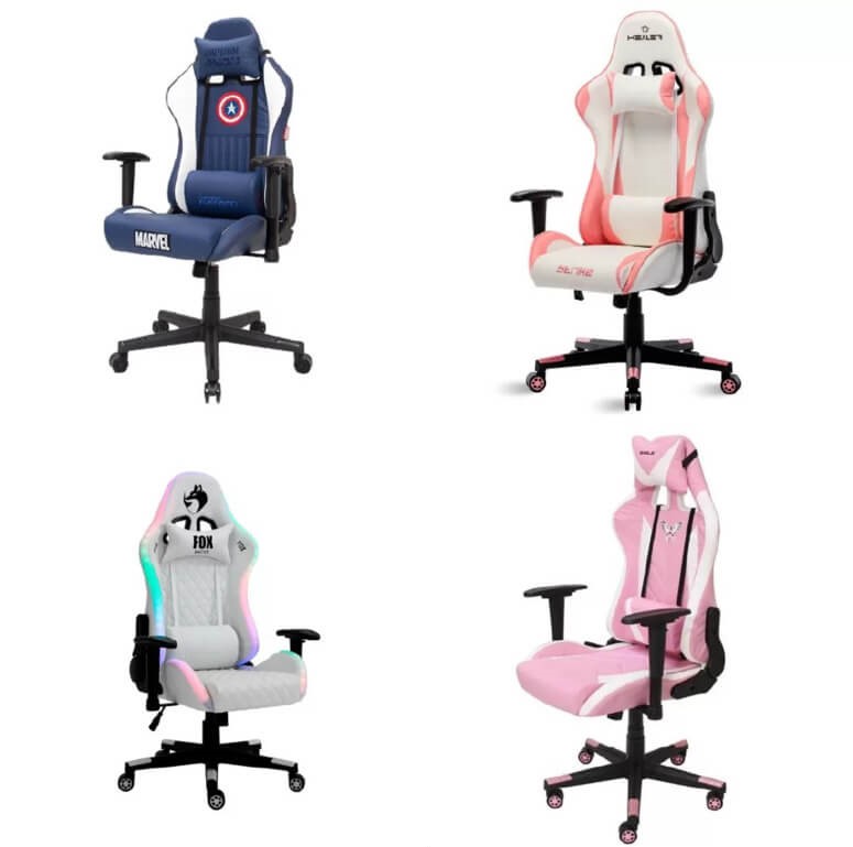 4 cadeiras gamers