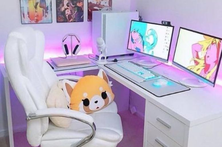 quarto gamer feminino