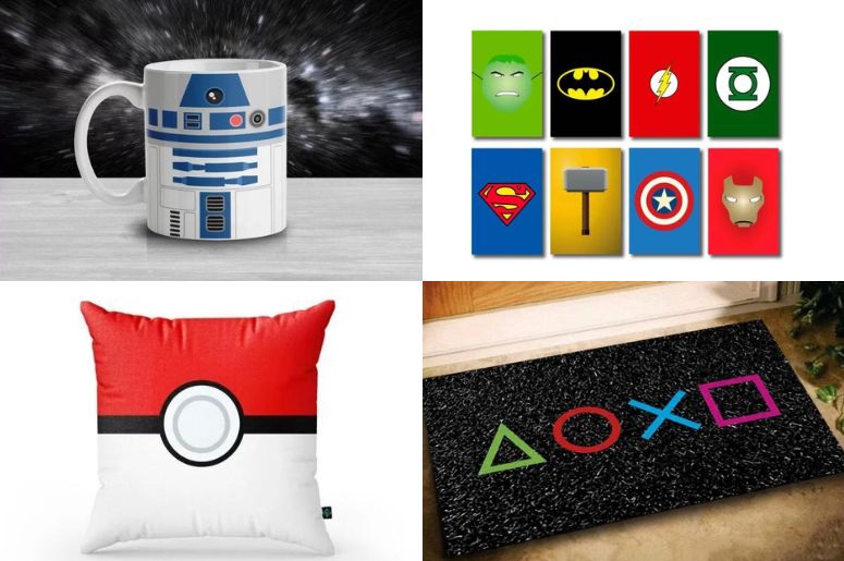 artigos decorativos para quarto gamer