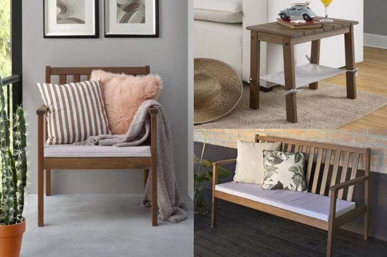 cadeiras e bancos para varanda