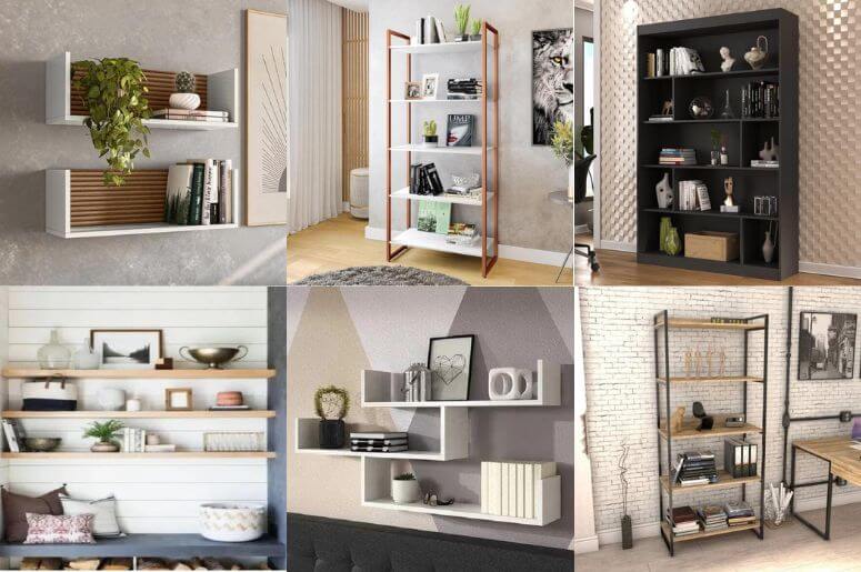 estante para cantinho da leitura