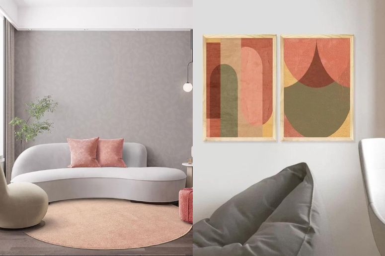 Almofadas, tapetes e quadros Peach Fuzz