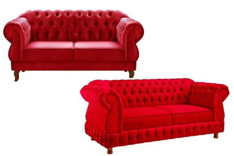 sof&aacute; vermelho