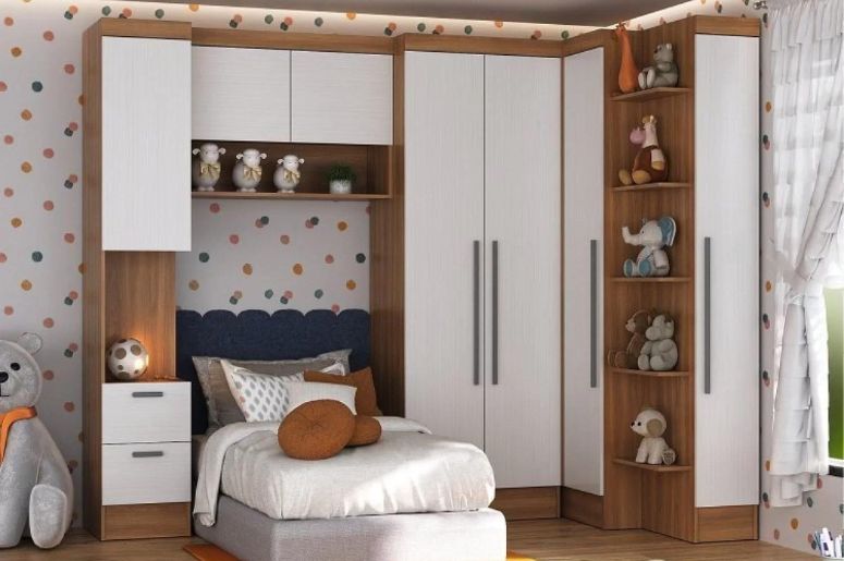 cama com guarda-roupa