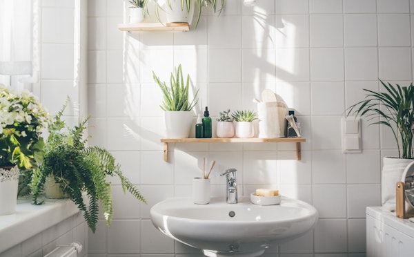 Banheiro simples decorado
