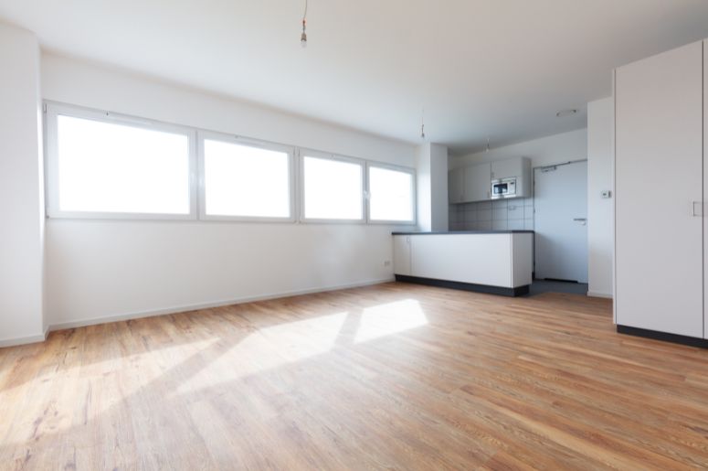 sala com piso vinílico