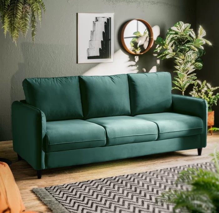 sofá verde