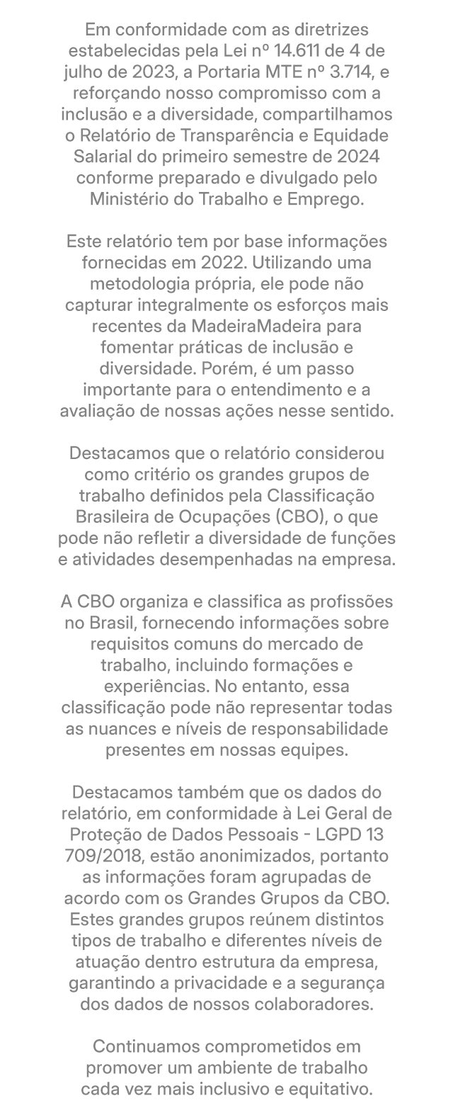 Texto  relatório  igualdade salarial