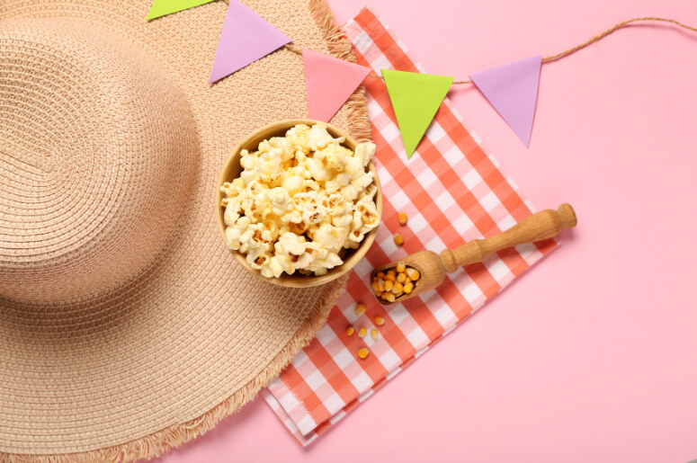 decoração com chapeu de palha