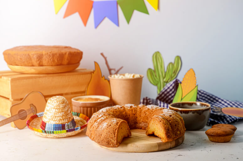 mesa de festa junina