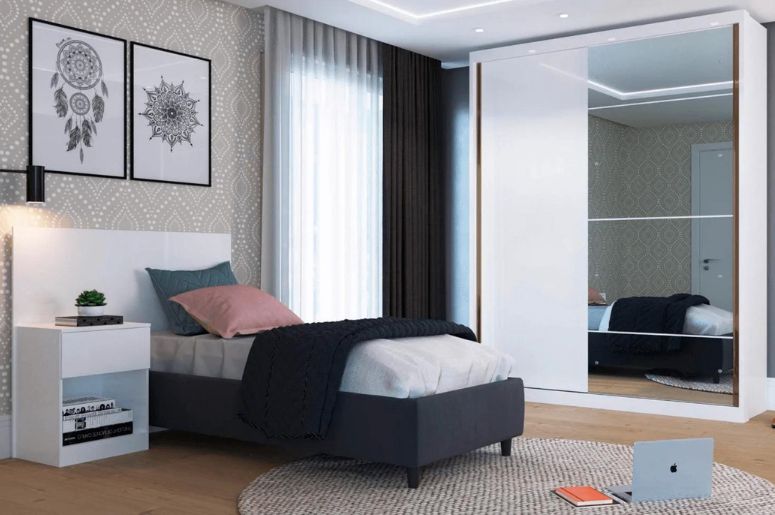 quarto de solteiro decorado