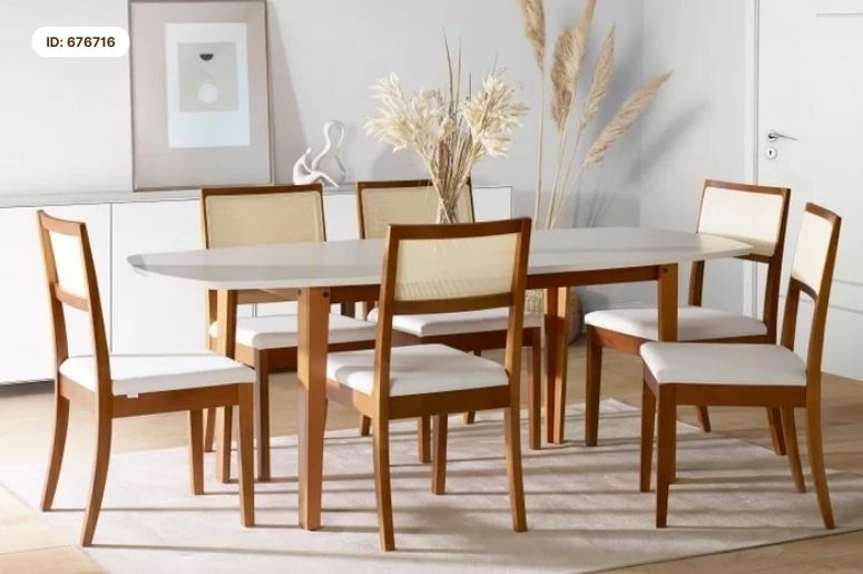 mesa de jantar Tiê CabeCasa 