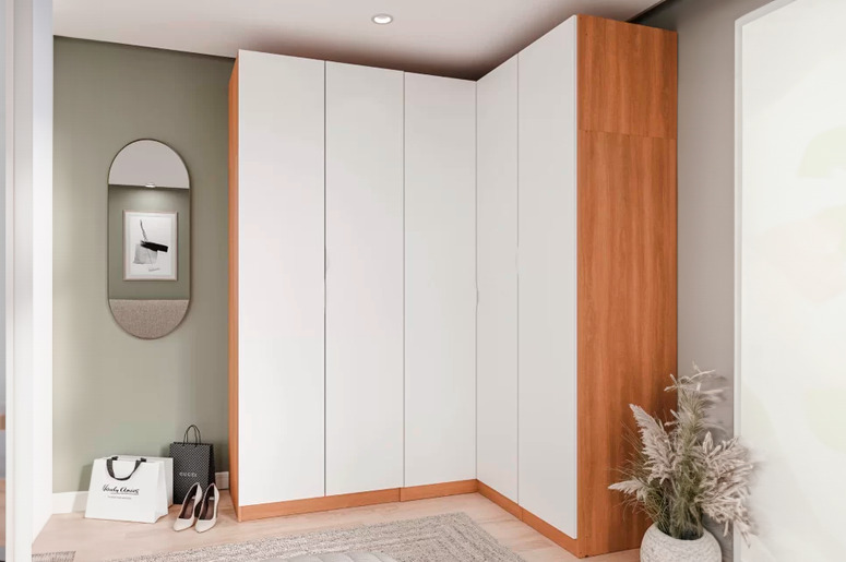 guarda-roupa de canto