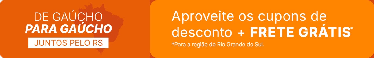 De gaúcho para Gaúcho, todos juntos pelo RS. Aproveite os cupons de desconto + FRETE GRÁTIS.