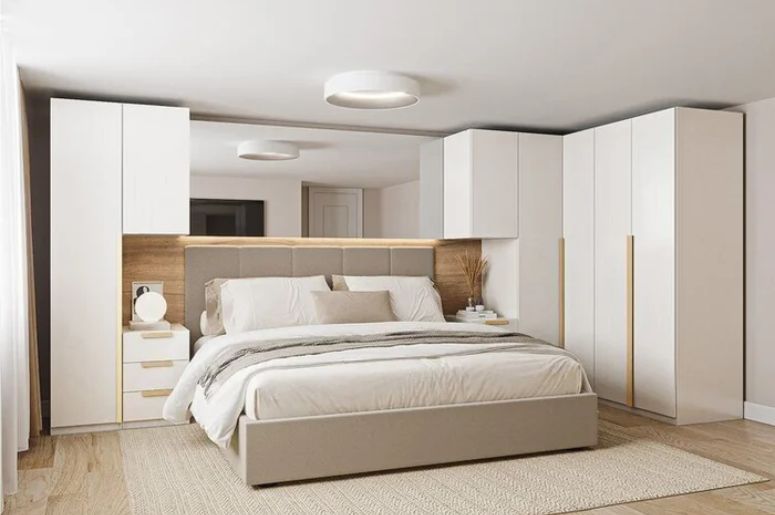 quarto modulado minimalista
