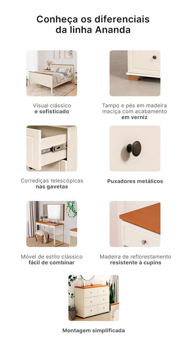 Diferenciais linha ananda cabecasa