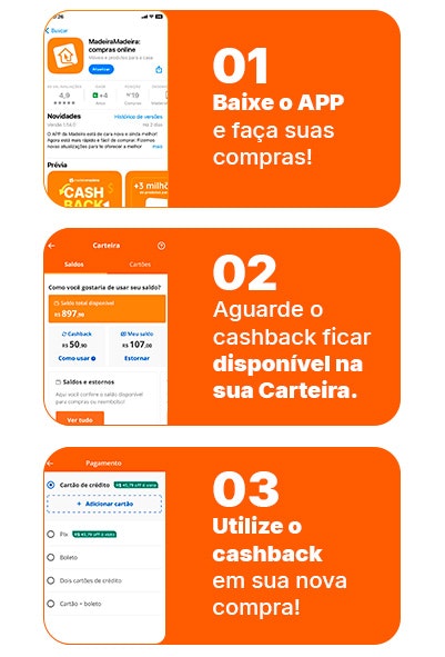 Confira o passo a passo para usar seu CASHBACK, aproveite!