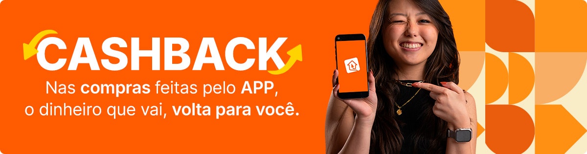 Nas compras feitas pelo APP, o dinheiro que vai, volta para você.