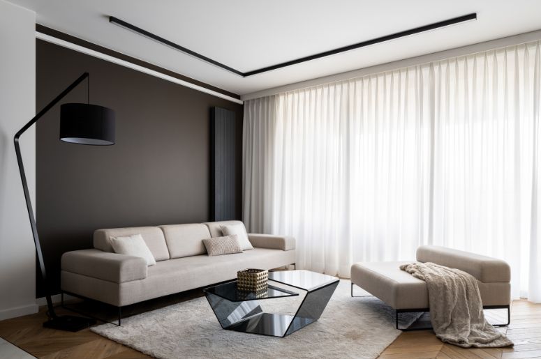 casa de escorpião com sala moderna