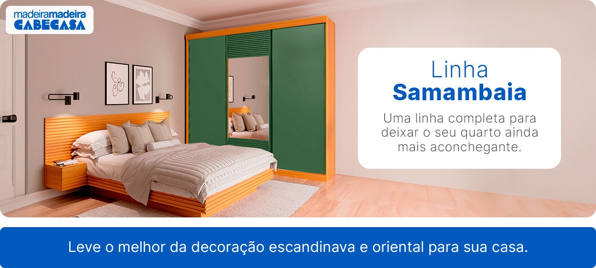 Linha Samambaia: uma linha completa para deixar o seu quarto ainda mais aconchegante.