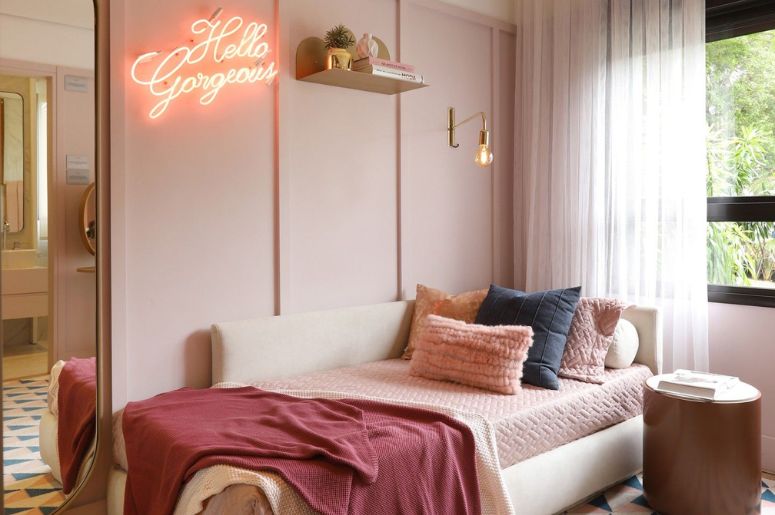 quarto feminino decorado