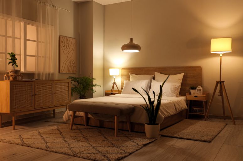 quarto bem iluminado