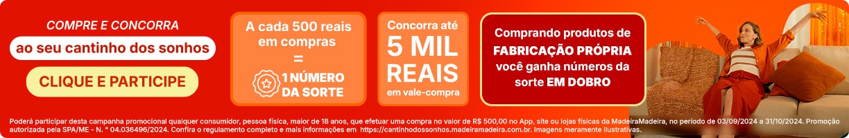 Compre e concorra ao seu cantinho dos sonhos: comprando produtos CABECASA você ganha números da sorte EM DOBRO!