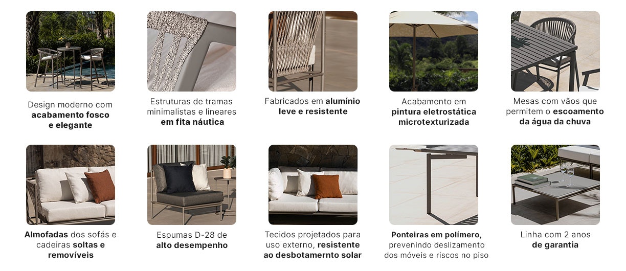 Conheça os diferenciais da Linha Refúgio.