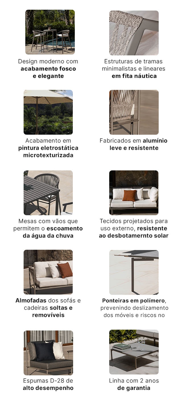 Conheça os diferenciais da Linha Refúgio.