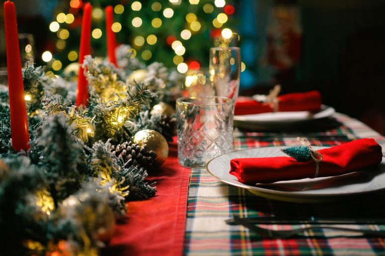 mesa natalina clássica